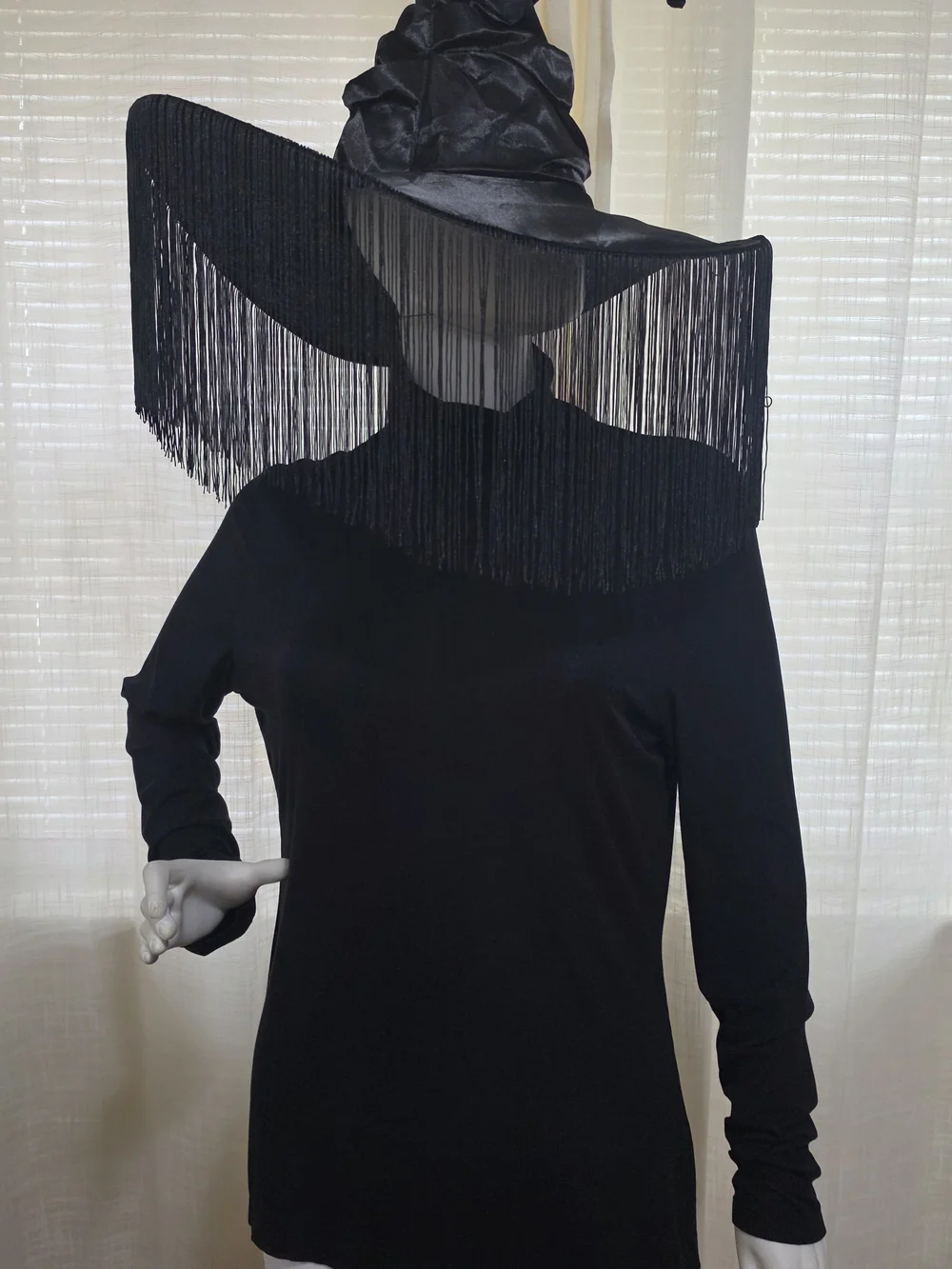 Halloween Fringe Detail Witches Hat